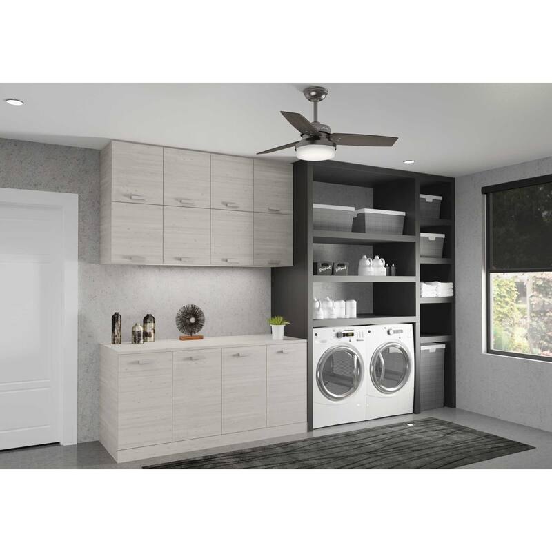 Hunter 44" Sentinel Ceiling Fan with LED Light and Handheld Remote - Soft Modern, Farmhouse, Transitional