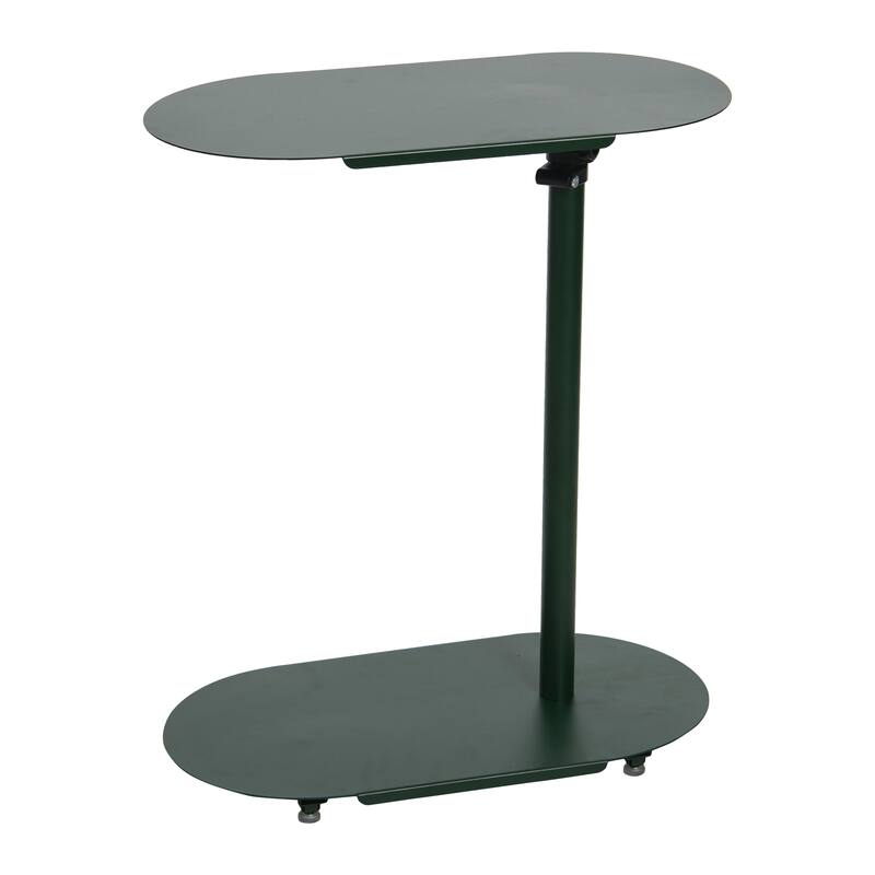 Modern Adjustable C-Shaped End Table - 20.0"L x 11.0"W x 32.0"H