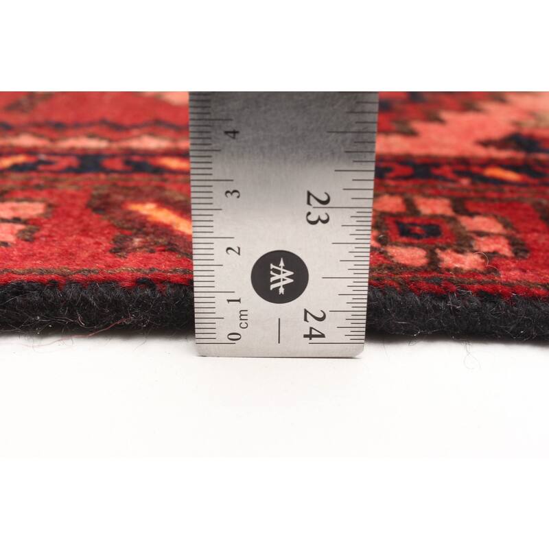 ECARPETGALLERY Hand-knotted Andelz Red Wool Rug - 2'11 x 6'3