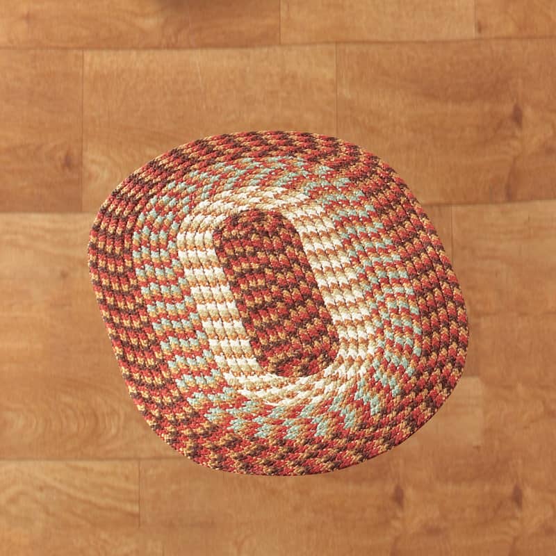 Alpine Braided Accent Rugs - Rust - 20" x 30" - Rectangle