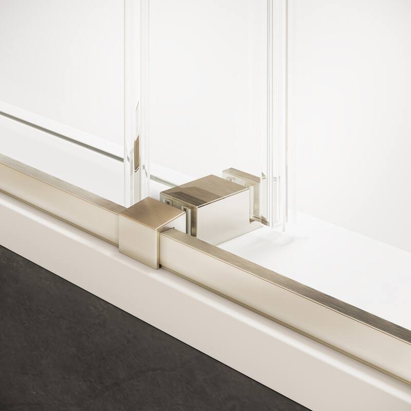 Seawin Verona Light Bypass Frameless Sliding Glass Shower Door 44 - 48 in. W x 76 in. H 1/4 in. (6 mm) Clear Tempered Glass
