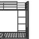 preview thumbnail 20 of 18, Storage Bunk Bed with Shelves, Wardrobe, 2 Drawers and Pegboard, Heavy Duty Metal Bunk Bed Frame, Noise Free, No Box Spring Need
