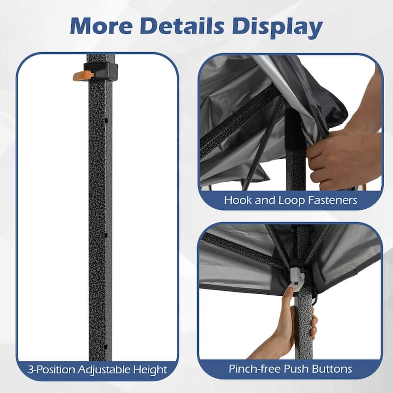 Costway 10 X 10 FT Pop up Canopy Tent with Portable Carrying Bag 8