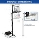 preview thumbnail 6 of 10, Moasis 8-10FT/4-10FT Adjustable Basketball Hoop with Base Wheel Stand White - 8-10ft
