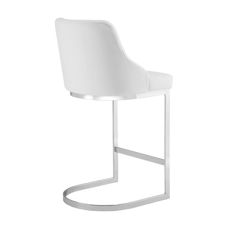 25.8'' Velvet/Leather Counter Height Bar Stools, Set of 2/3 - 36.6"H x 18.9"W x 20.5"D
