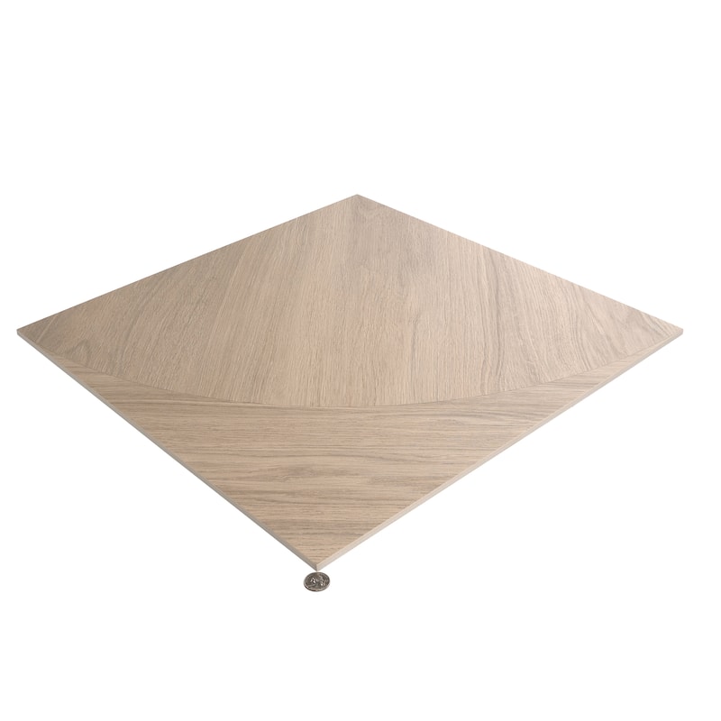 Bois 24x24 Natural Wood Porcelain Large Format Arch Wall and Floor Tile (11.63 sq ft/case) - 3 Pack