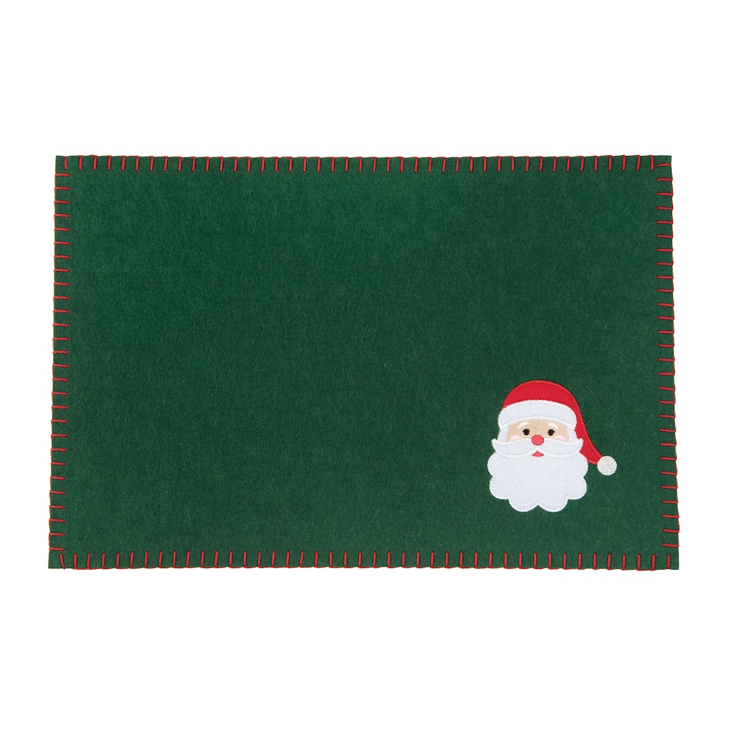 Santa Felt Placemat Set of 6