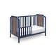 preview thumbnail 3 of 4, Brees Island 3-in-1 Convertible Crib Midnight Blue/Brownstone - Blue+Brown
