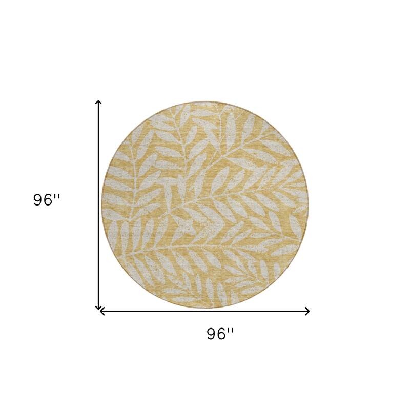 HomeRoots Floral Transitional Rectangle Outdoor Rug