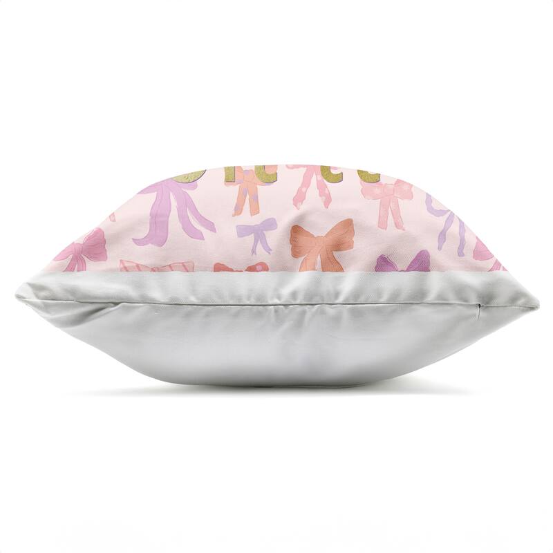 Stupell Trendy Put A Bow On It Printed Outdoor Throw Pillow Design by Sazerelli Designs