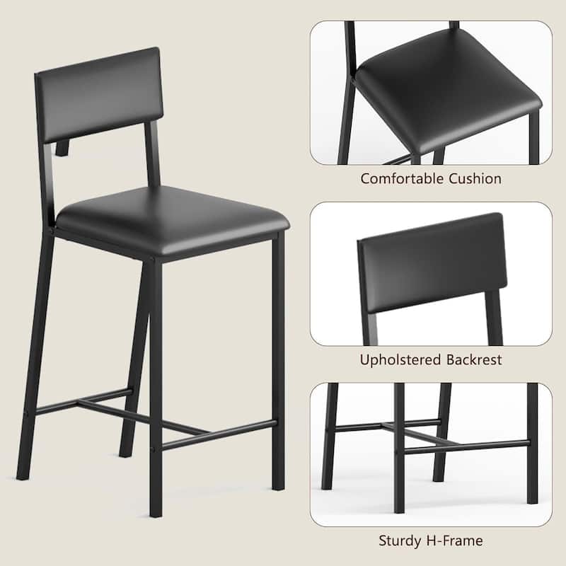 Dining Table Set for 2, with 4-Tier Shelves