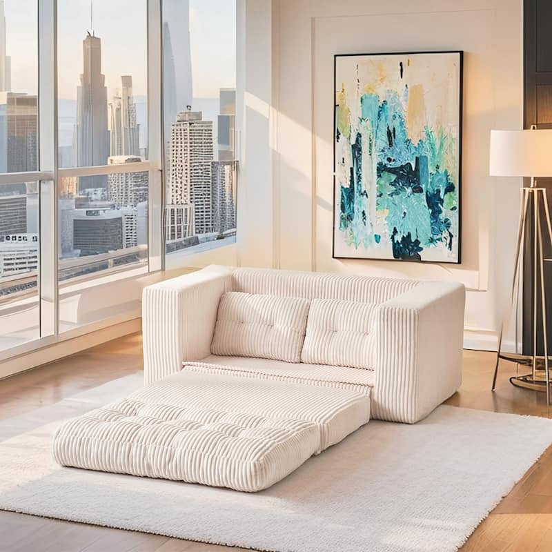 Loveseat Sofa Bed with Memory Foam