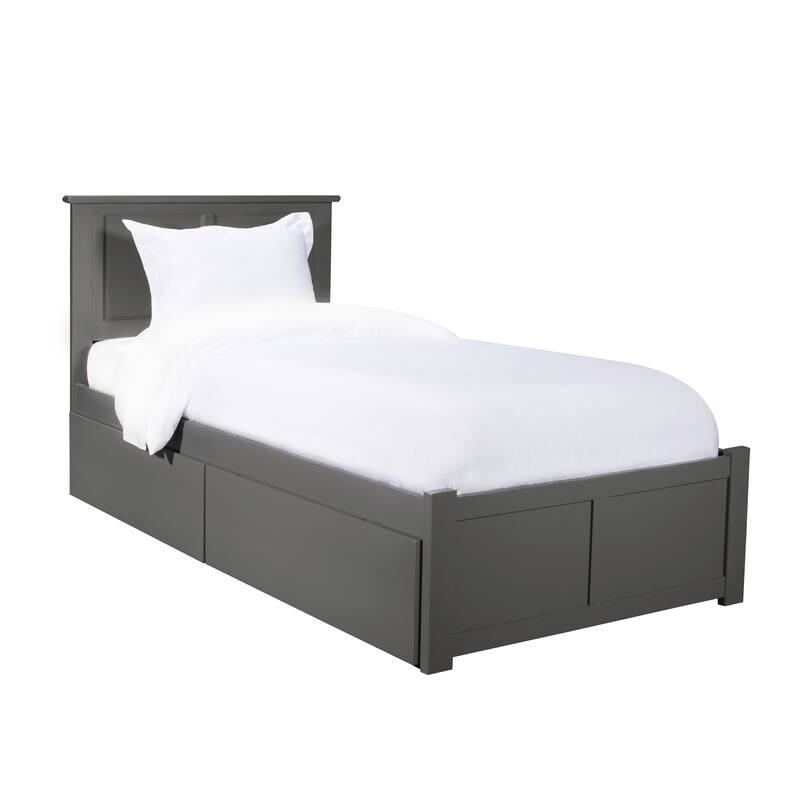 Platform Bed with Drawers - Modern Storage Bed Frame - Mattress Ready - Includes Turbo Charger