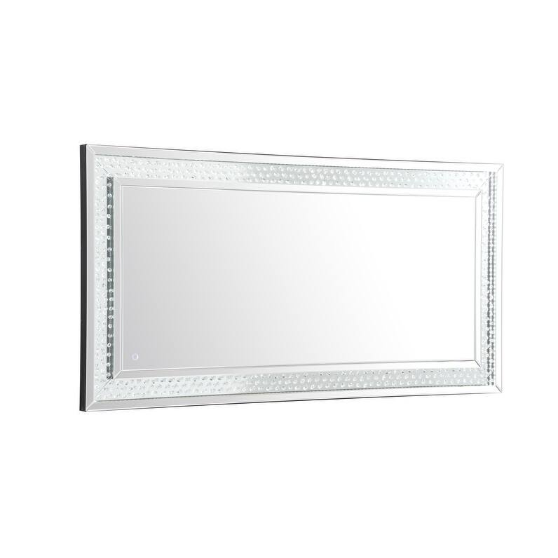 River LED Crystal Mirror - Clear