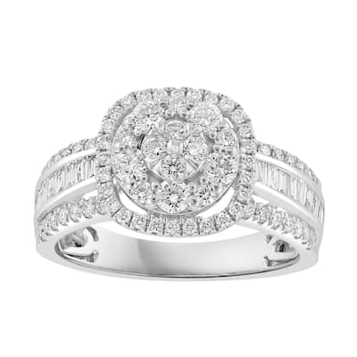 Effy Women's 14K White Gold Diamond Ring