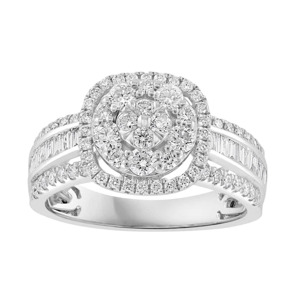 Effy Women's 14K White Gold Diamond Ring