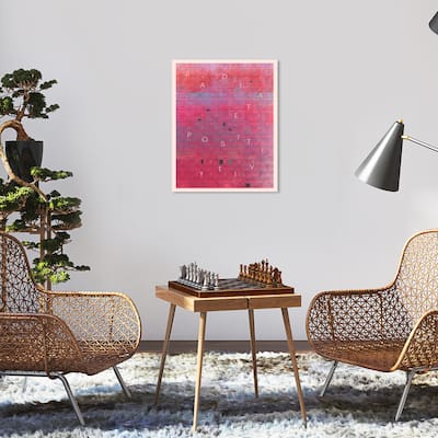 Wynwood Studio Canvas Typography and Quotes Radiate Positivity Immersive Red Modern & Contemporary Wall Art Canvas Print
