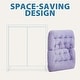 preview thumbnail 4 of 4, Comfy Saucer Chair with Ottoman for Adults Kids, Soft Faux Fur Folding Lounge Chair for Bedroom, X-Large Foldable Reading Chair