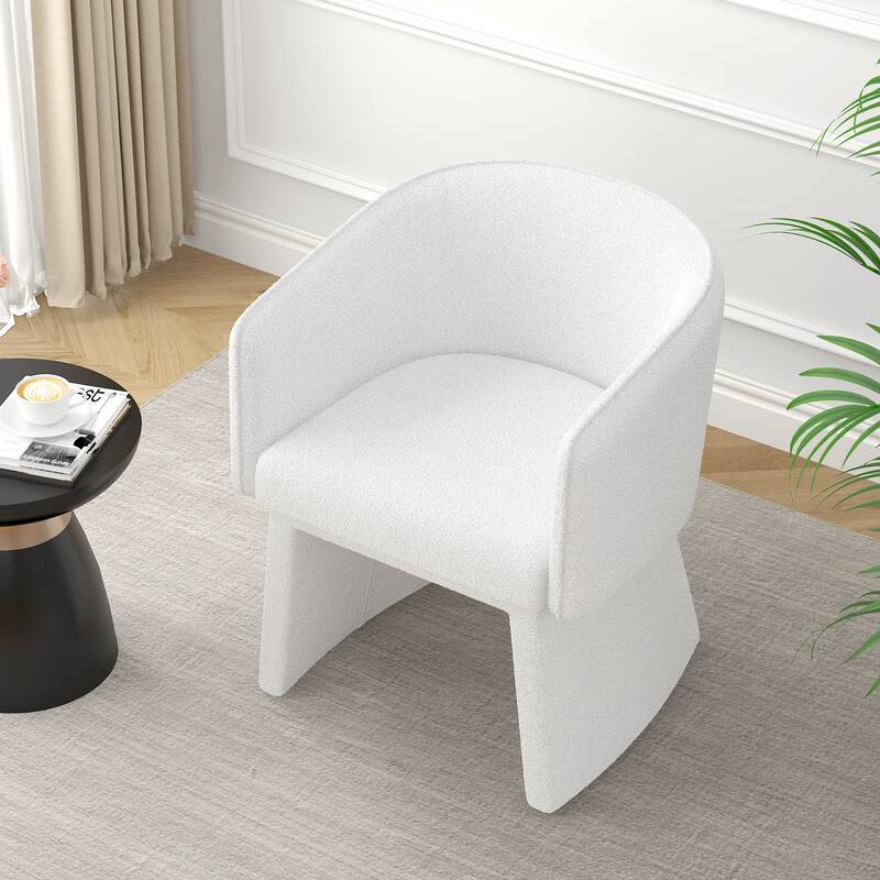Modern Simple Arm Chairs Leisure Chair,White