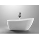 preview thumbnail 12 of 37, Vanity Art 55" Acrylic Freestanding Soaking Bathtub with Air Bath Option Available