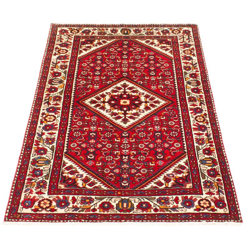 ECARPETGALLERY Hand-knotted Andelz Red Wool Rug - 3'8 x 7'7