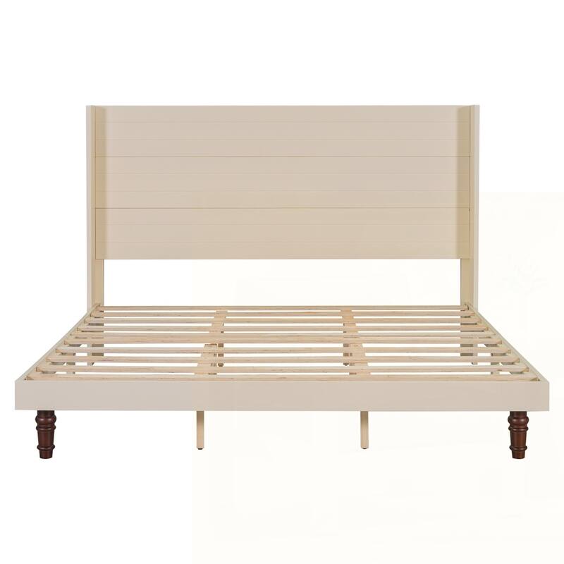 54 "High Headboard Wood Platform Bed Frame