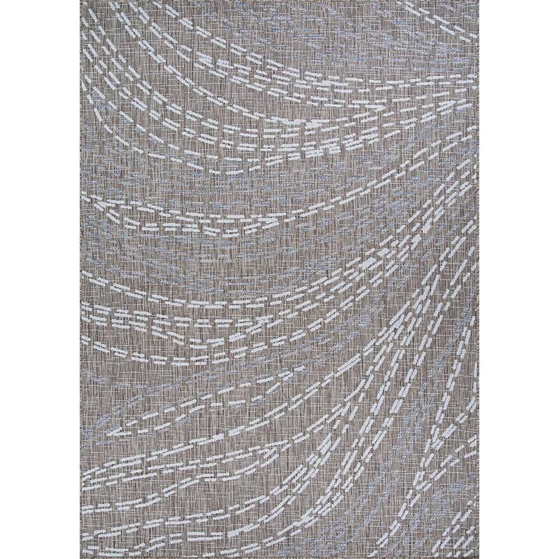 Grace Charles Taupe Indoor/ Outdoor Area Rug