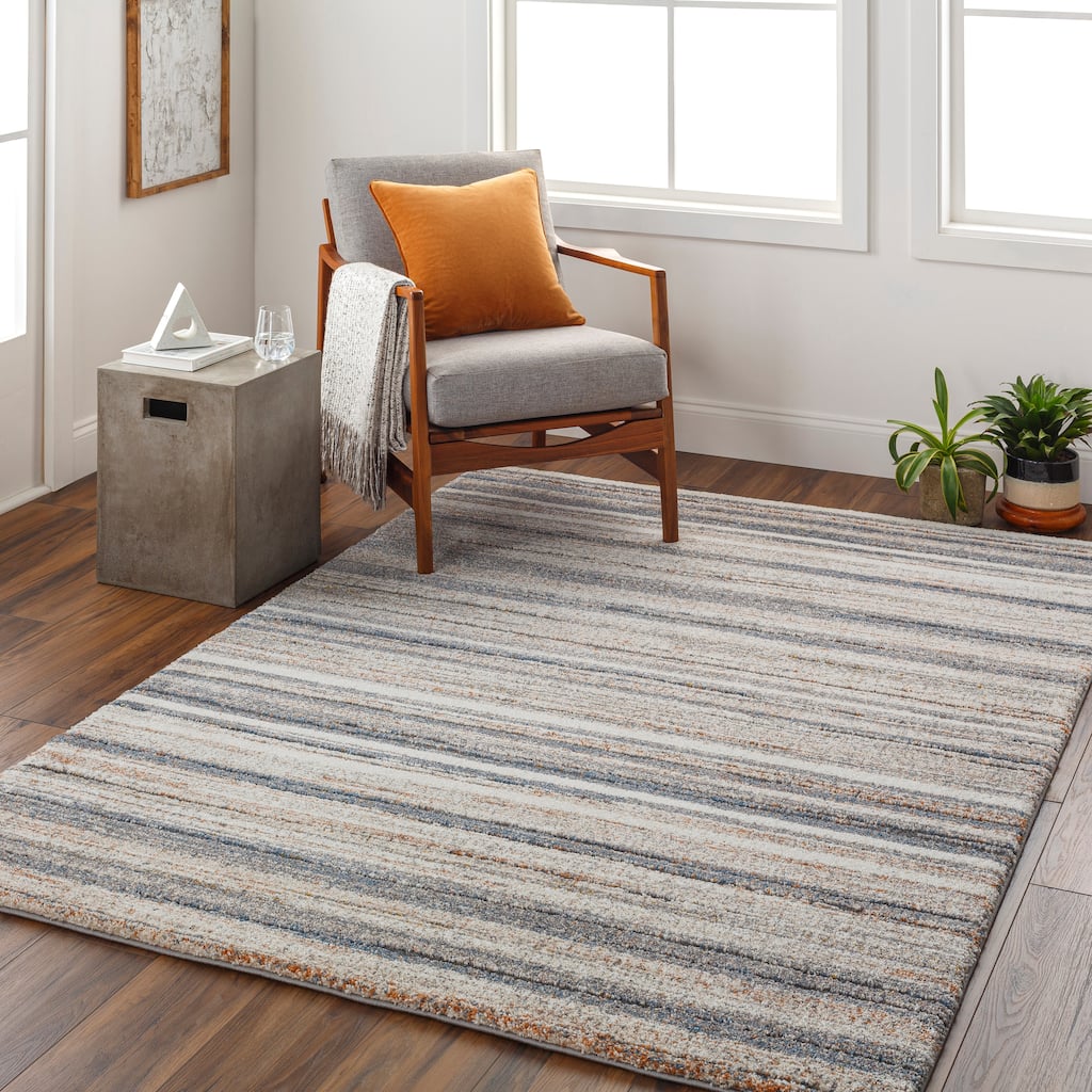 Artistic Weavers Kelebek Modern Striped Plush Area Rug