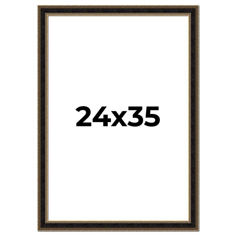 24x35 Frame Gold Antique Vintage Sold Wood Picture Frame | 1.75 Inch