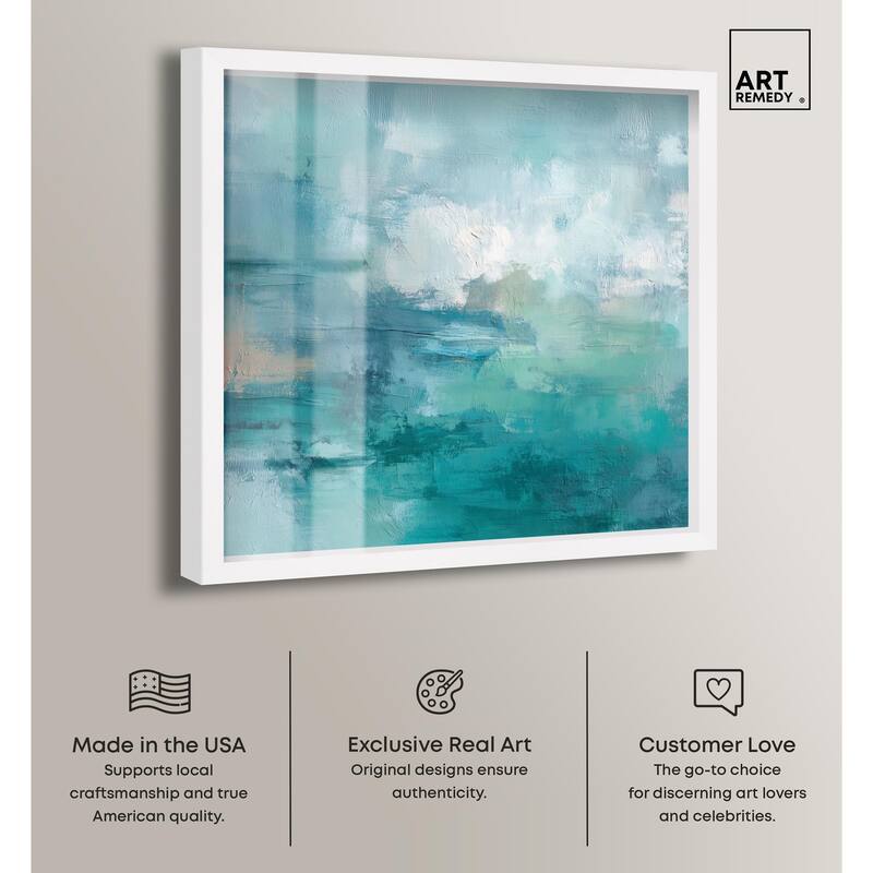 Green Blue II Shadowbox by Art Remedy