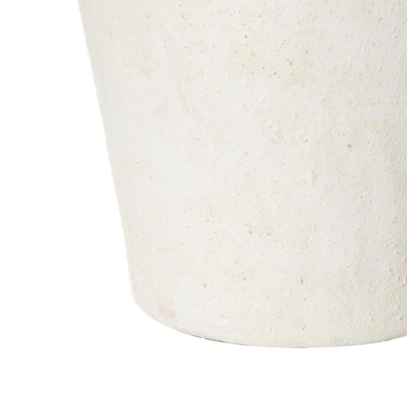 10" Brown And White Color Block Ceramic Round Jug Vase - 18.50