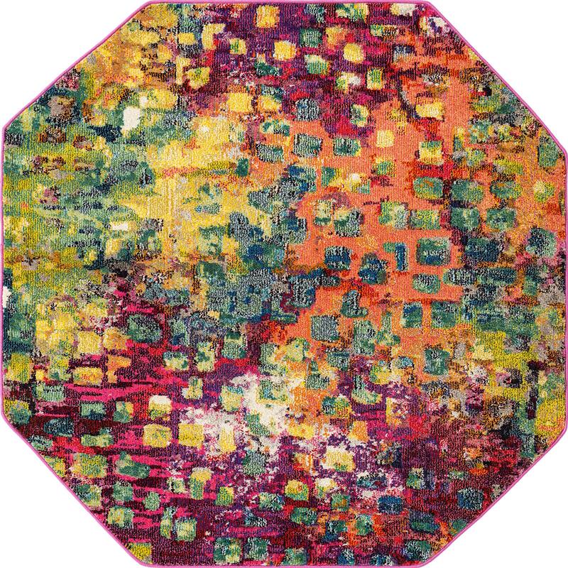 Contemporary Zhale Collection Area Rug