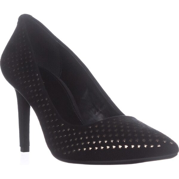 michael kors dorothy flex pump black suede