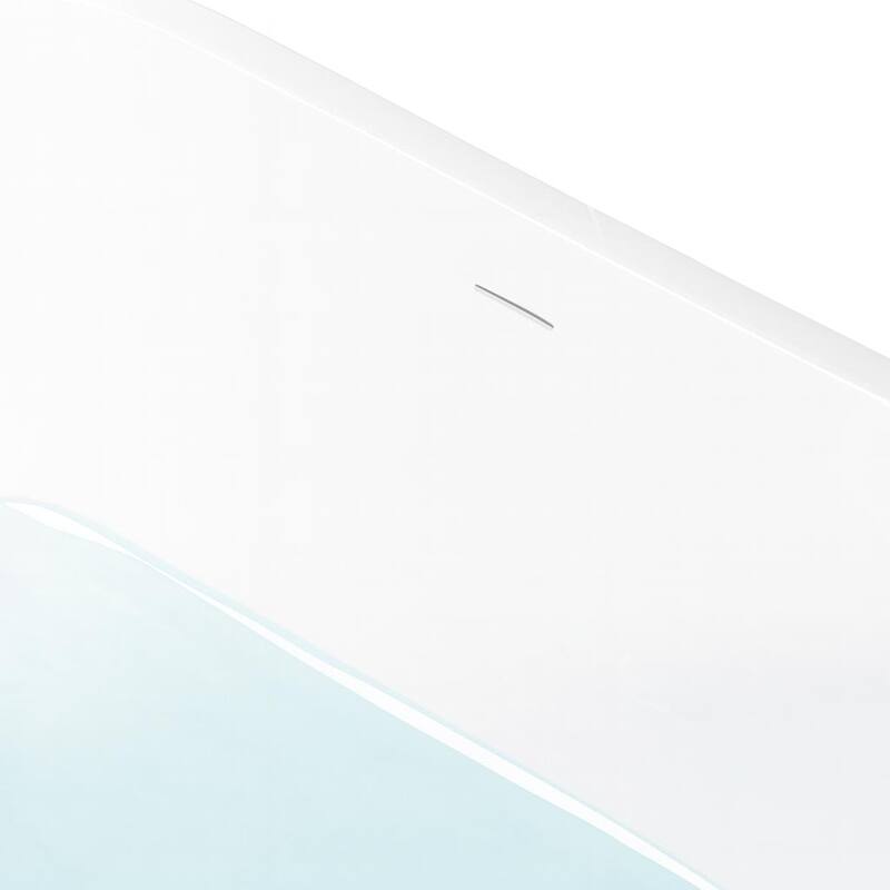 KBV 63'' x 31" Freestanding Soaking Acrylic Bathtub GTBT0023 - 63"