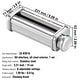 preview thumbnail 9 of 19, Pasta Attachment for KitchenAid Stand Mixer, Stainless Steel Pasta Roller Cutter Set Including Pasta Sheet Roller