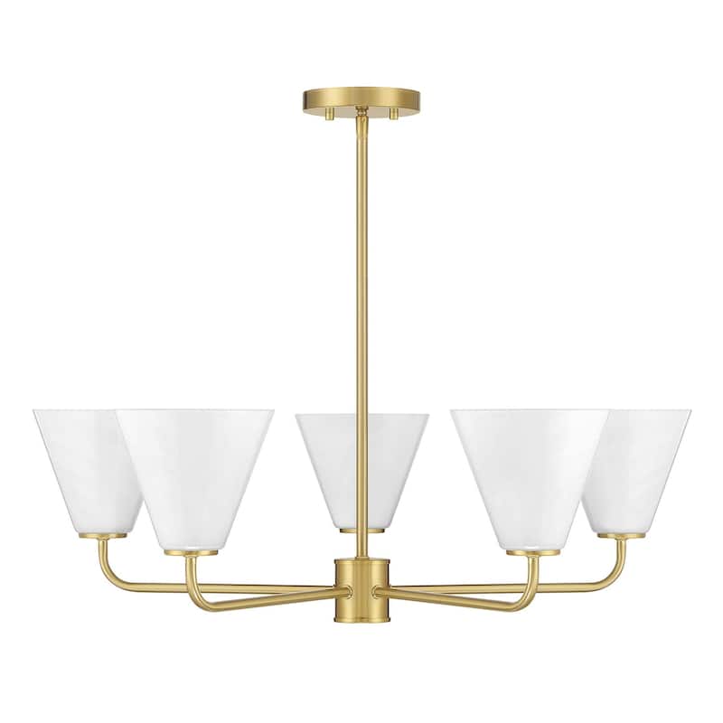 Blair 5-Light Chandelier - Warm Brass