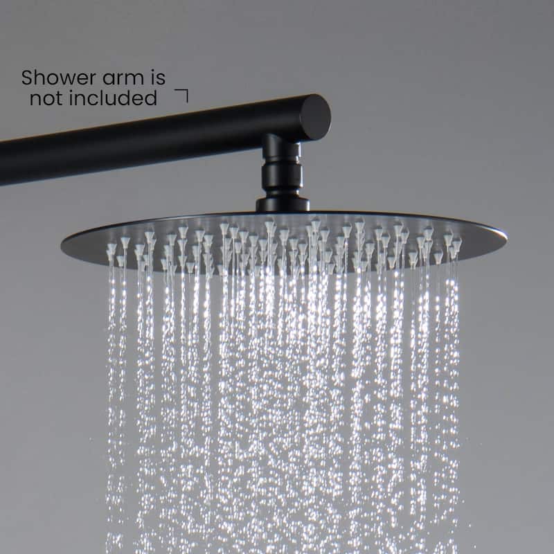 Circular 10" Metal Ultra Thin Profile Rain Shower Head 1.75 GPM