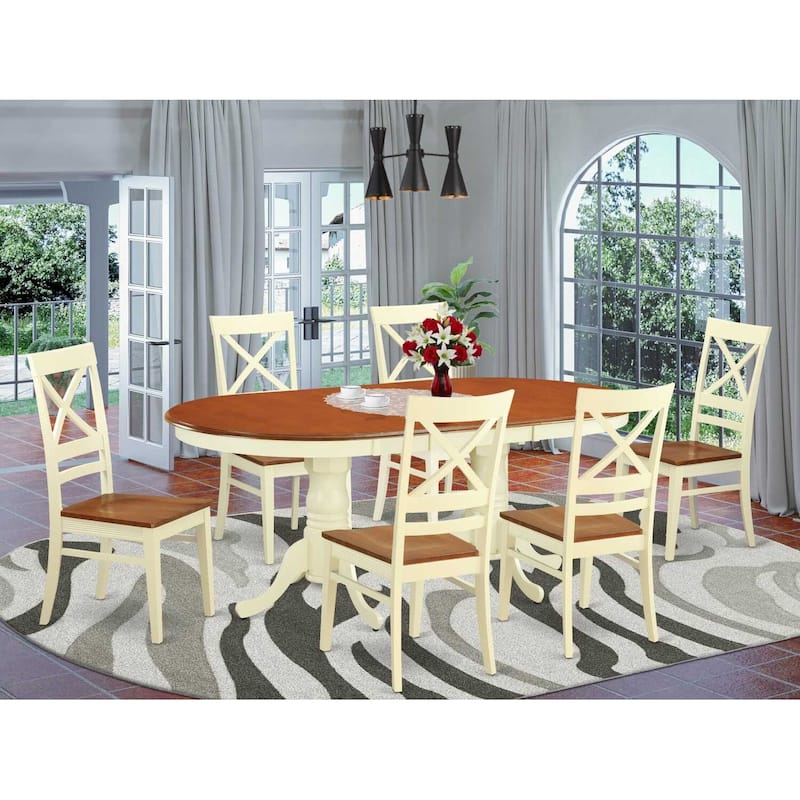 French Country Dining Set - Table and Chairs for 8 - Elegant Kitchen Furniture
