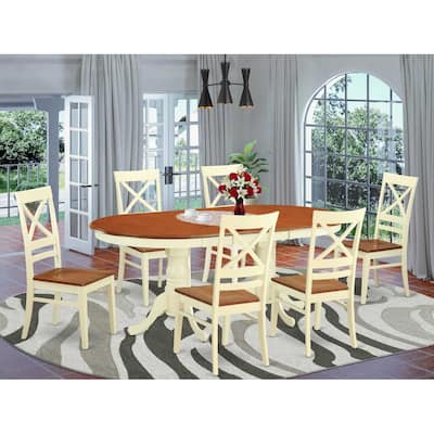 French Country Dining Set - Table and Chairs for 8 - Elegant Kitchen Furniture