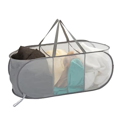 Laundry 360 3 Compartment Pop-Up Laundry Hamper - 33.8"x 13.7"x 13.7"