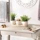 preview thumbnail 25 of 31, White Square Ceramic Small Planter (Set of 3)