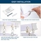 preview thumbnail 6 of 13, Flexible Curved Ceiling Curtain Track Set, Curtain Rail Ceiling Wall Mount for Curtain Rail Bunk Bay Window Room Divider