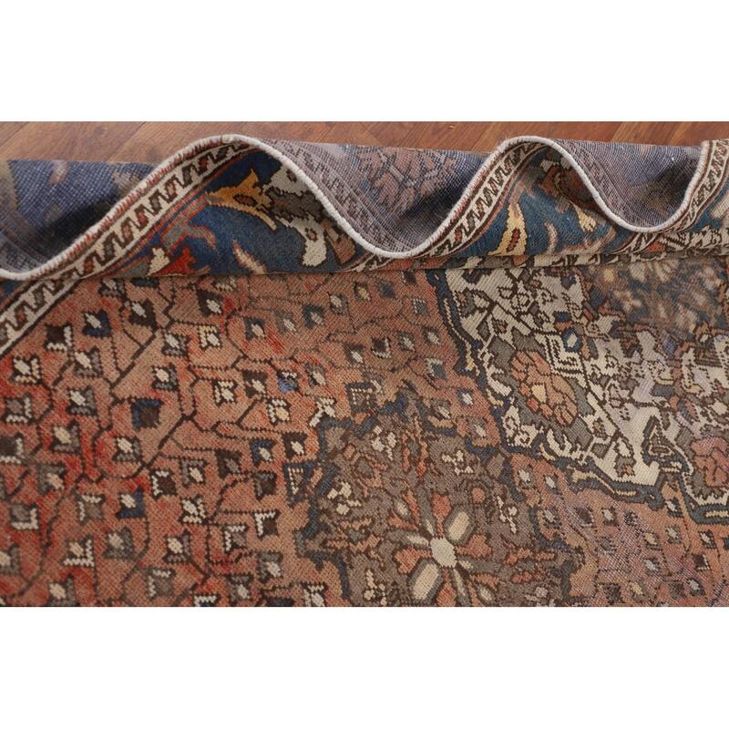 Bakhtiari Persian Vintage Area Rug Handmade Bedroom Wool Carpet - 5'2" x 10'1"