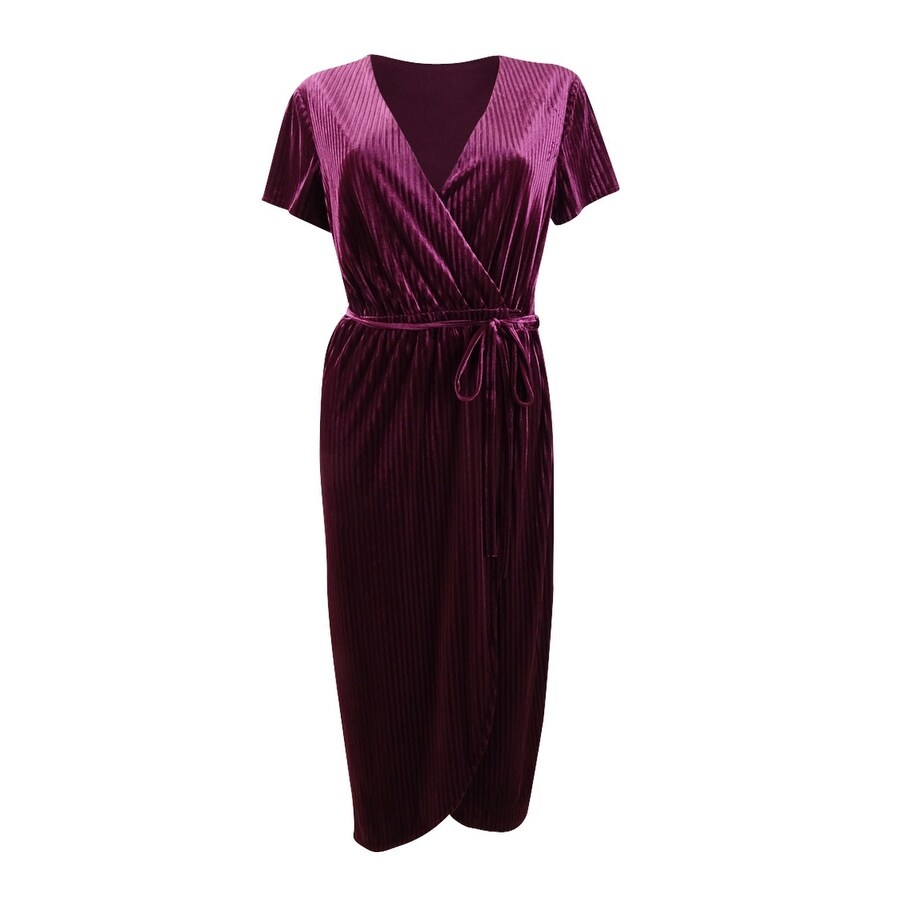 women's faux wrap dress