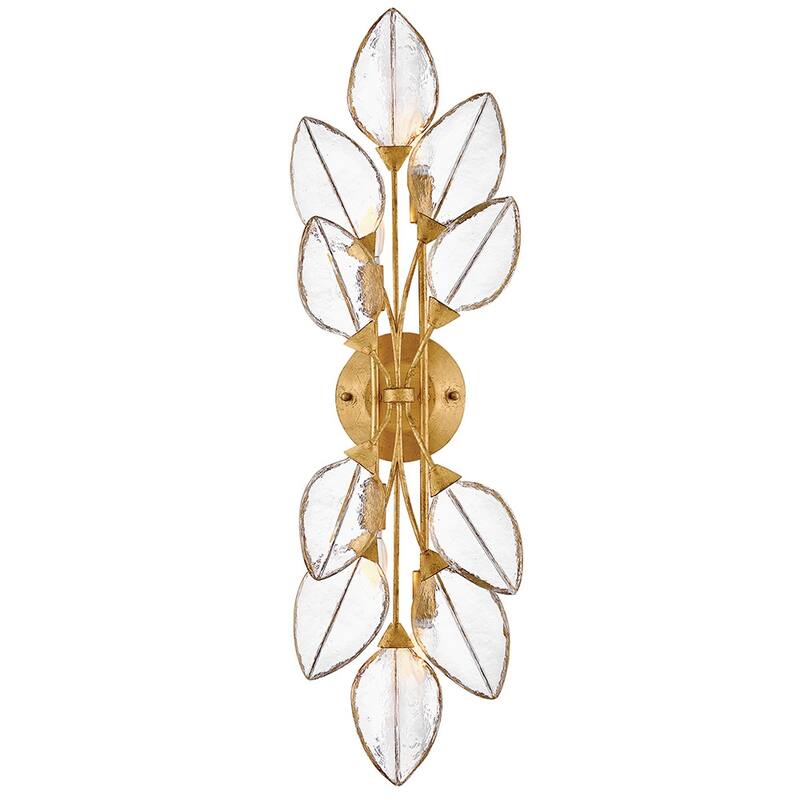 Fredrick Ramond FR47762 Amira 4 Light 34" Tall Wall Sconce - Distressed Brass
