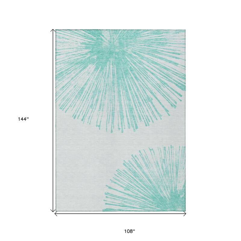 HomeRoots Abstract Transitional Rectangle Outdoor Rug