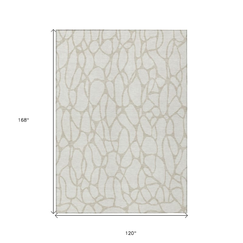 HomeRoots Geometric Transitional Rectangle Outdoor Rug