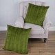preview thumbnail 3 of 48, Agnew Pleated Velvet Decorative Throw Pillow Cover Set, NO INSERT 26" x 26" - Avocado