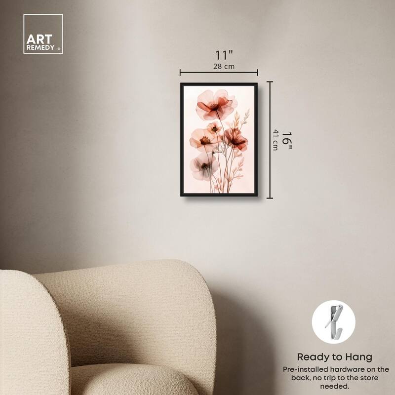 Petal Dye I Canvas by Art Remedy