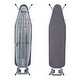 preview thumbnail 11 of 12, Household Essentials Deluxe 4-Leg Matte Black Ironing Board with Mesh Steel Top and Heat-Resistant Cover